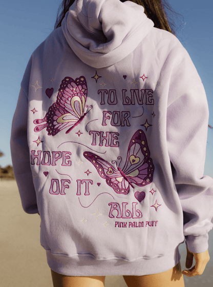 Hope of It All Hoodie – Lilac