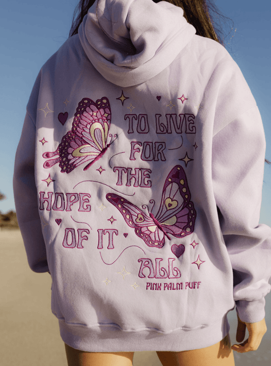 Hope of It All Hoodie – Lilac
