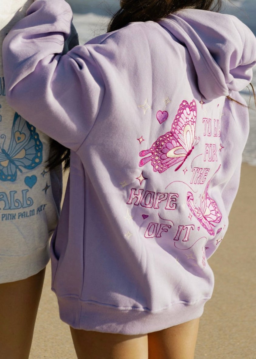 Hope of It All Hoodie – Lilac