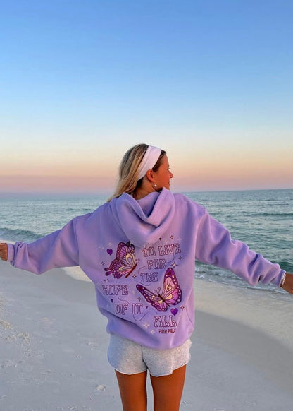 Hope of It All Hoodie – Lilac